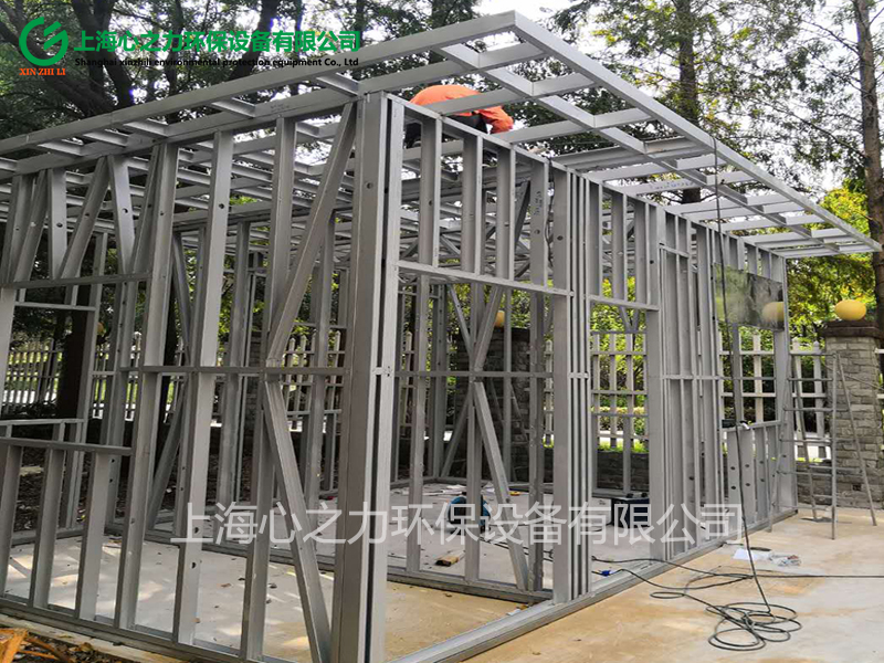海城垃圾房現(xiàn)場安裝場景圖實拍